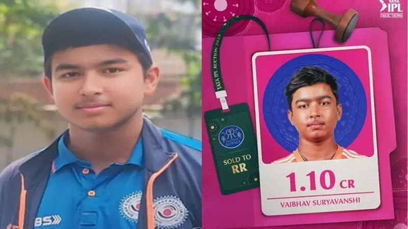 ஐபிஎல்: ரூ 1 கோடியே 10 லட்சத்துக்கு வாங்கப்பட்ட 13 வயது சிறுவன் – யார் இந்த வைபவ் சூர்யவன்ஷி?